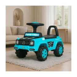 Luusa® Ride-On Musical Ride-On Car for Kids | SUV Design with Steering Music with Safety Back Rest | Premium Look with L