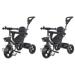Luusa TFT-1 Kids Tricycle with Parental Control – Black (Pack of 2)