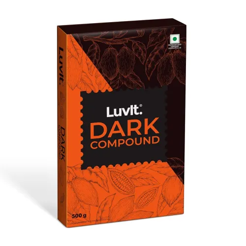 Image of LuvIt Cocoa Crush Dark Compound Bar for Baking, 500g