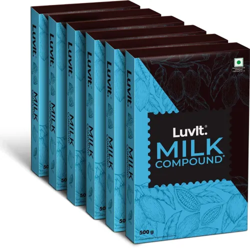 Image of LuvIt Cocoa Crush - Milk Compound Bars | Perfect for Baking, Frosting, Chocolate Making Bars (6 x 500 g)