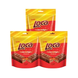 LuvIt Loca Home Delight Choco Caramel Bar 600g Pack 3