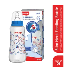 LuvLap Anti-Colic Slim Neck Feeding Bottle (250ml)