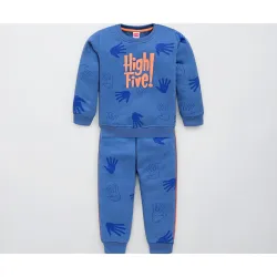 LuvLap Baby Boys Full Sleeve Sweatshirt & Pyjama Set Pack of 1