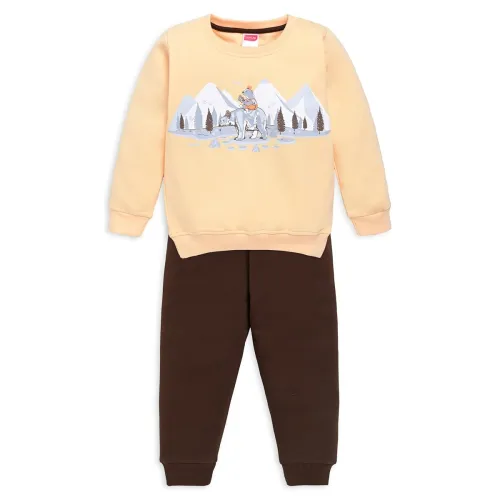 Image of LuvLap Baby Girls Full Sleeve Sweatshirt & Pyjama Set
