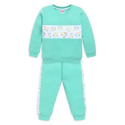 LuvLap Baby Girls Full Sleeve Sweatshirt & Pyjama Set