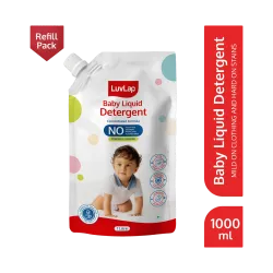 LuvLap Baby Laundry Detergent Refill pack- 1000ml, pH Balanced Dermatologically tested Liquid Detergent (1000 ml)