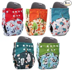 LuvLap Cloth Diapers Combo Pack 5