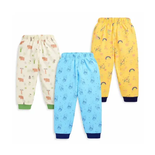 Image of LuvLap Baby Boys & Girls 100% Cotton Pyjama Pack of 3