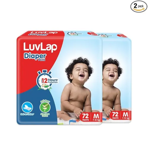 Image of LuvLap Diaper Pants Medium 144 Count