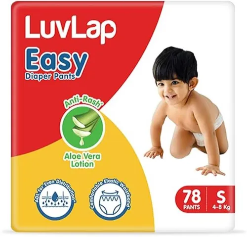 Image of LuvLap Diaper Pants with Aloe Vera Lotion Small, 78 Piece