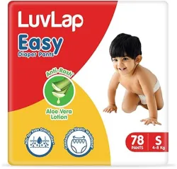 LuvLap Diaper Pants with Aloe Vera Lotion Small, 78 Piece