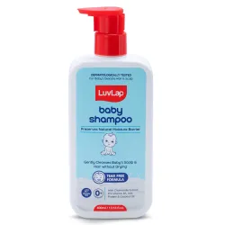 LuvLap Milky Soft Baby Shampoo - 400ml, Tear Free Formula, with Milk Protein, Vitamin E & Coconut Oil, Shea Butter & Cha