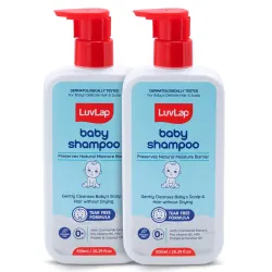 LuvLap Milky Soft Baby Shampoo (600 ml x Pack of 2)