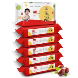 LuvLap Moisturising Wet Wipes without Lid For Baby Skin, Enriched With Jojoba Oil & Vitamin E, pH Balanced, Dermatologic