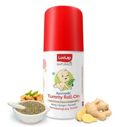 Luvlap Naturals Baby Tummy Roll On, for Colic & Gas Relief