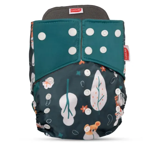 Image of LuvLap Reusable Baby Cloth Diaper (Green)
