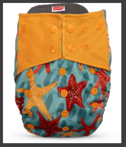 Image of LuvLap Reusable Bamboo Charcoal Baby Cloth Diapers