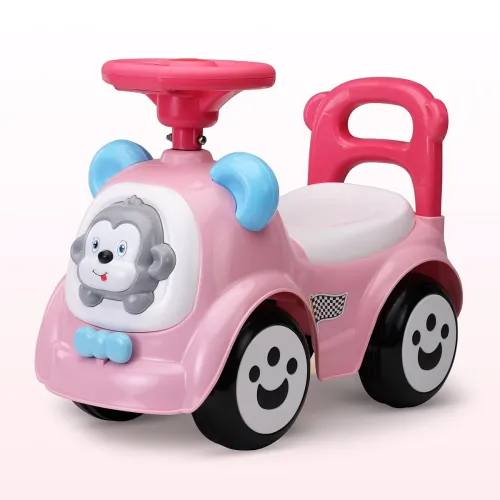 Image of LuvLap Sunny Ride on & Push Car for Kids (Pink)