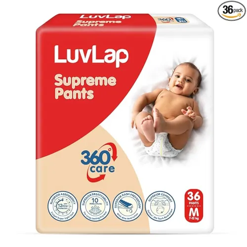 Image of LuvLap Supreme Diaper Pants (M) 36Pcs
