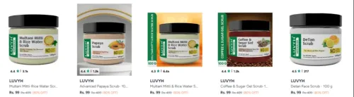 Image of Luvyh Face Scrub Products Startring at ₹99