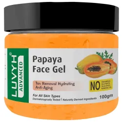 Luvyh Papaya Face Massage Gel (100g) Skin for Spot Removal, Brightening & Lightening With Papaya Extracts, Helps Reduce 