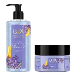 LUX BODY SCRUB300gm & BODYWASH400ml