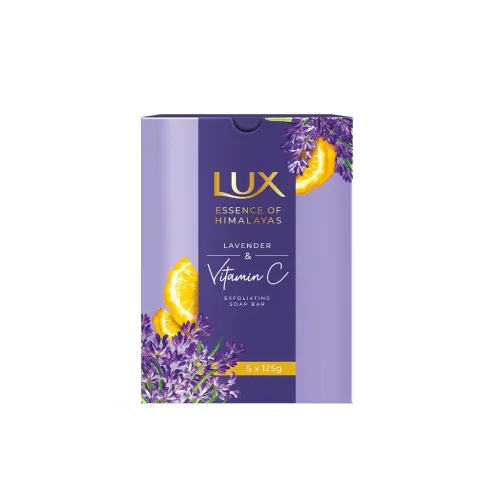 Image of Lux Essence of Himalayas Lavender & Vitamin C Exfoliating soap 5 x 125 g