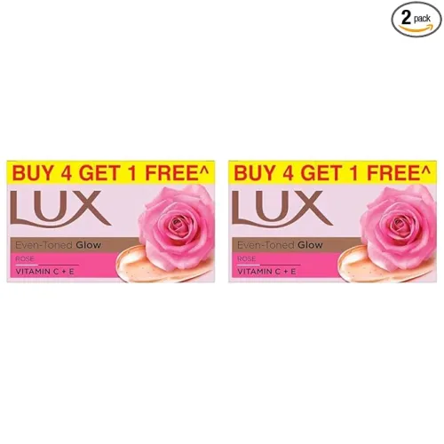 Image of LUX Even Tone Glow Soap – 150g, Pack of 2 (Buy 4 Get 1)