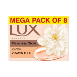 Lux Flawless Glow Bathing Soap 150g * Pack of 8