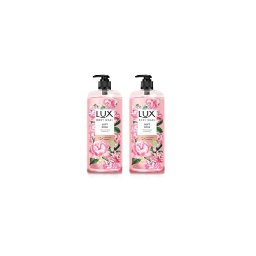 Image of Lux Body Wash Soft Skin French Rose & Almond Oil Super Saver XL Pump Bottle with Long Lasting Fragrance, Glycerine, Para