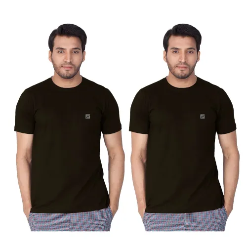 Image of Lux Nitro Pack of 2 Men's Round Neck Tshirt