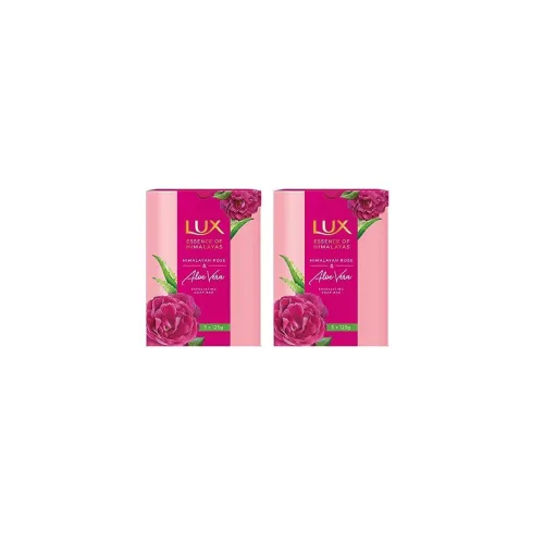 Image of LUX ROSE & ALOEVERA EXF SOAP 5x125g (Pack of 2)