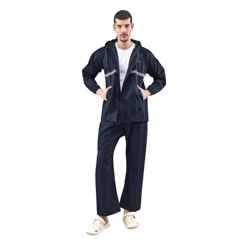 Image of LUX VENUS Reflecting Design Tapping Rain Suit for Men