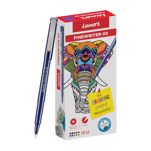 Image of Luxor Finewriter Vilot color Pen (Pack of 10 )