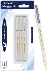 Luxor LX Technoroller 801 Roller Pen Set – 0.5mm (3-Pack)
