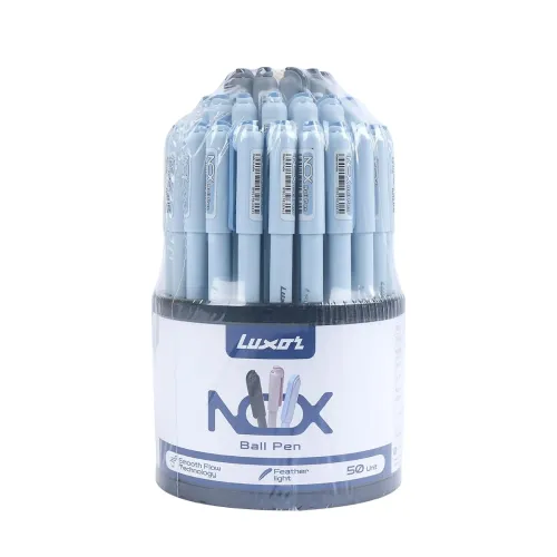 Image of Luxor NOX Assorted Ball Pens, 0.7 mm – Pack of 50 Pens