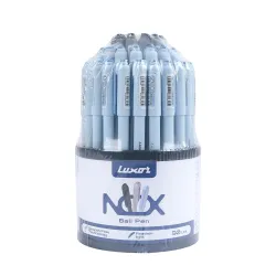Luxor NOX Assorted Ball Pens, 0.7 mm – Pack of 50 Pens