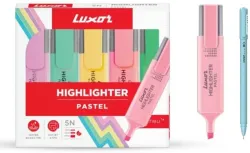 LUXOR Pastel Highlighter Pack Of 5