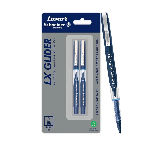 Image of Luxor Schneider LX Glider Liquid Ink Roller Pens Pack of 2