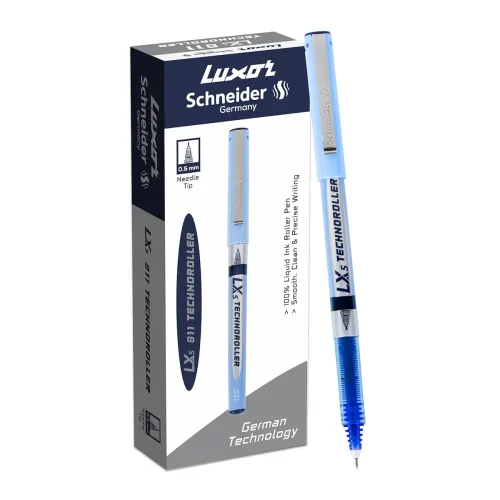 Image of Luxor Schneider Liquid Ink Roller Pen Pack of 12-Black