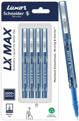 Luxor Schneider LX Max 0.5mm Roller Pens Pack 4