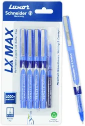 Luxor Schneider LX Max Roller Ball Pen Pack of 4