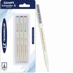 LUXOR Schneider LX Technoroller-801 Liquid Ink Roller Ball Pen, Po3