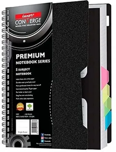 Image of LUXOR Single A4-300 A4 Notebook Single Ruled 300 Pages