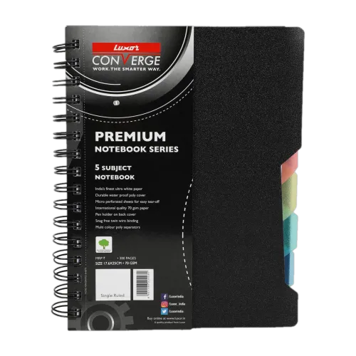 Image of Luxor Single Ruled A5 Regular Notebook 300 Pages
