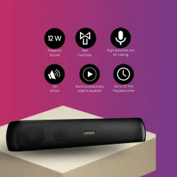 LUXRONICS Vibe Mini 12W Wireless Portable Speaker