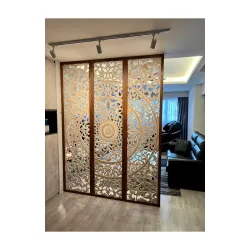 Luxury Engineered Wood Room Divider –Decorative Partition (Set of 3)