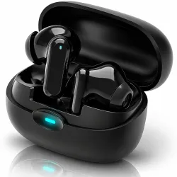 LX-15 Gaming TWS Earbuds | 40 Hrs of Playtime | Bluetooth v5.4 with AI-ENC | Skin Friendly Ear Cushions | Environmental Awareness | 45ms Low Latency Gaming | IPX5 Water & Sweat Resistant