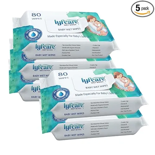 Image of Lyfcare Baby Wipes 80 Wipes * Po5