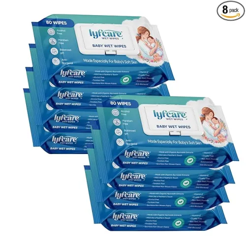 Image of Lyfcare Soft Cleansing Baby Wipes 640 Wipes